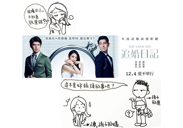 影評：《追婚日記》仔仔、陳柏霖用力壁咚，林依晨化身穿著Prada的惡魔！
