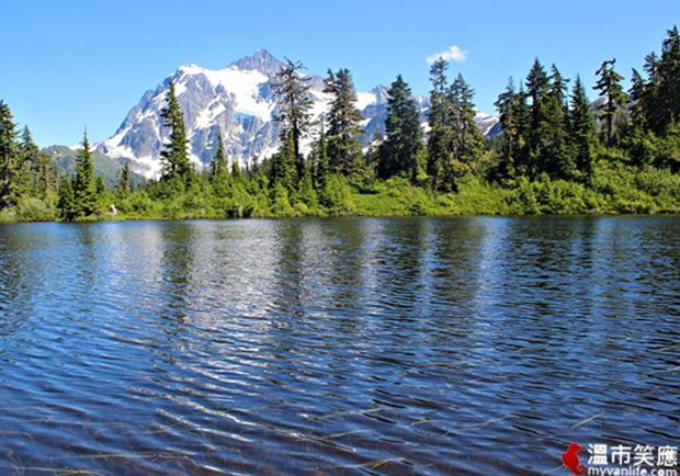 夏遊美國西北高峰貝克山，豔陽天裡也能賞雪趣！