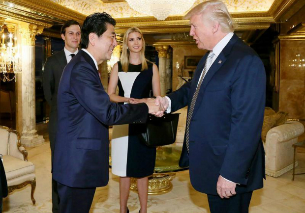 安倍與川普會談 建立親密的私人關係