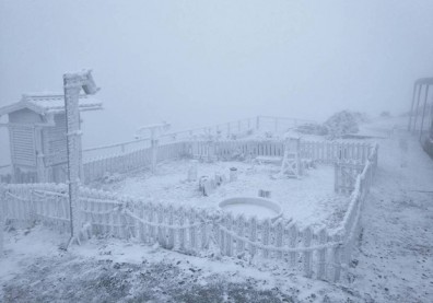 合歡山玉山降雪了 遊客興奮上山追雪