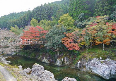 日本國天然紀念物：猿飛甌穴群．稻草人祭典