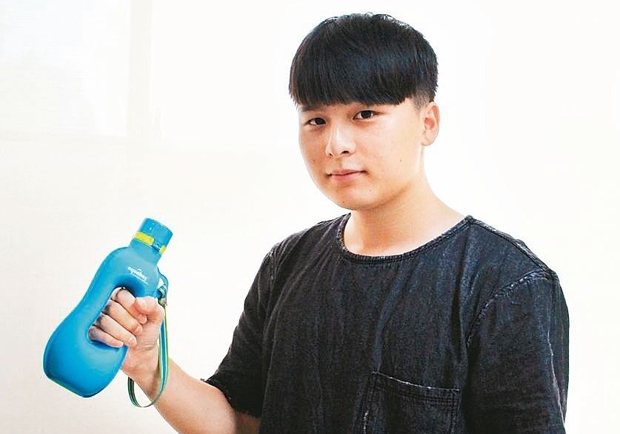 父子聯手設計開心瓶 歐洲奪金