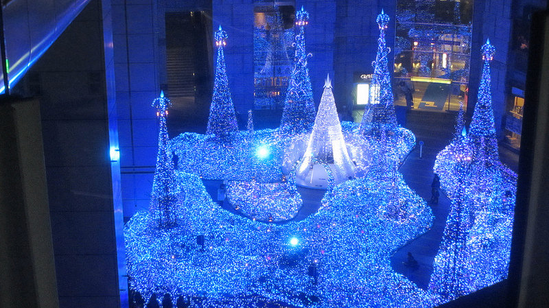 Caretta汐留聖誕點燈 藍色精靈之森_img_1