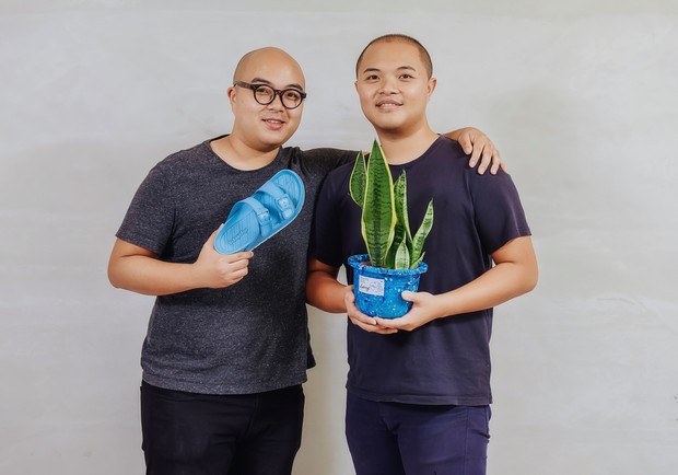 堅持要對地球盡一份心！他們把報廢鞋子變盆栽_img_1