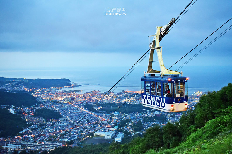 北海道三大夜景：搭天狗山纜車遇見夕陽下雲海夜景_img_10