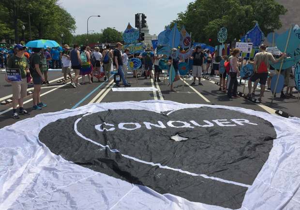 川普上任百日 環保人士為地球上街頭_img_4