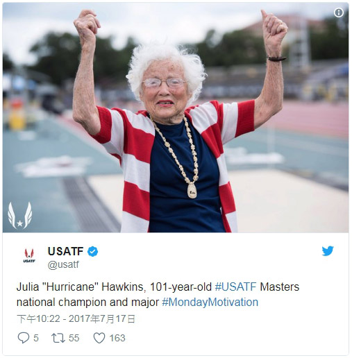 美國 101 歲風速奶奶跑步不停歇,再次締造百米紀錄_img_1