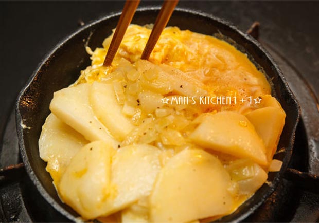 小撇步減少用油量:少油版馬鈴薯烘蛋_img_4