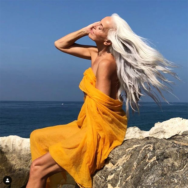 法國銀髮模特兒的保養祕訣,年過60仍維持少女般身材_img_1